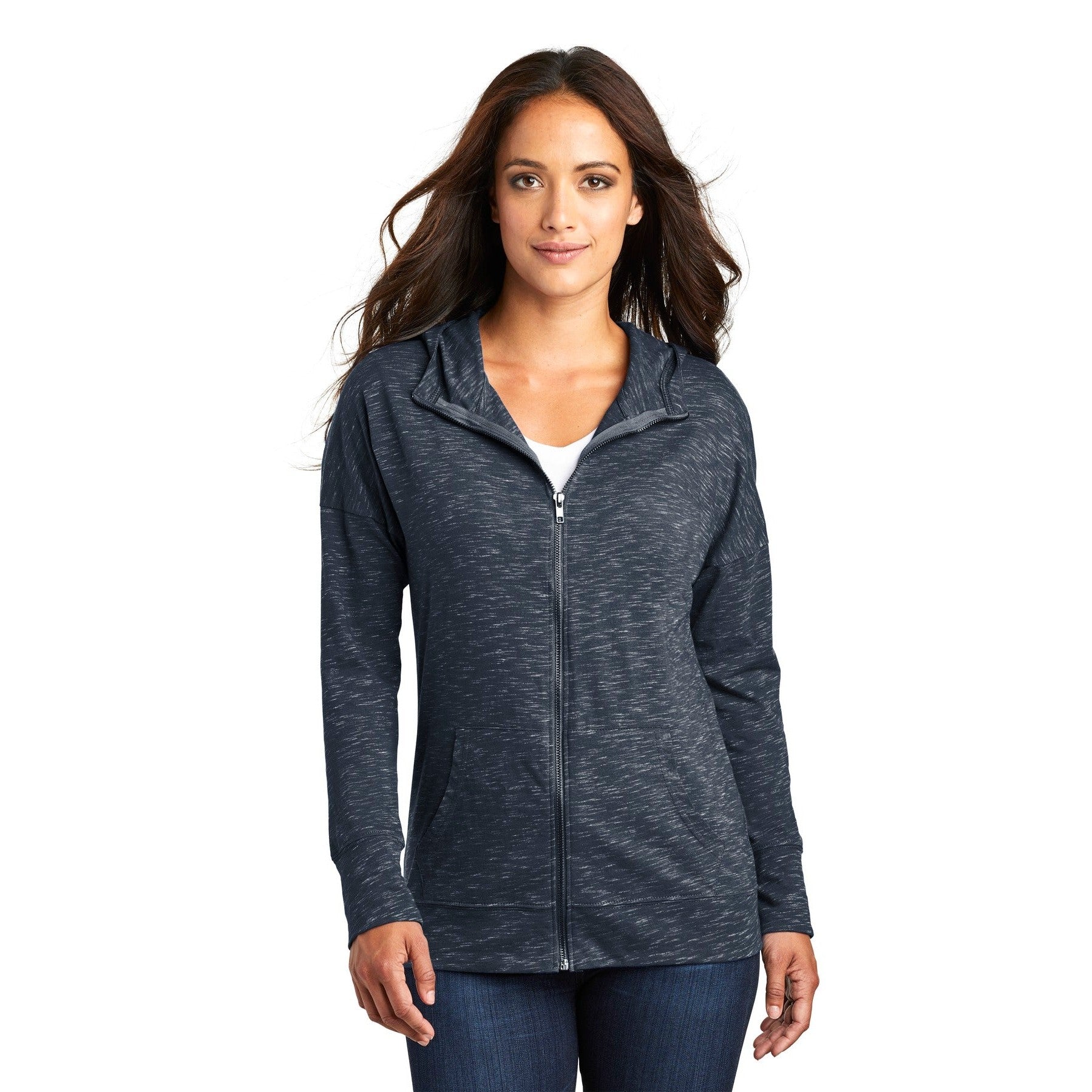 District-District ® Women's Medal Full-Zip Hoodie. DT665-MedTech-4